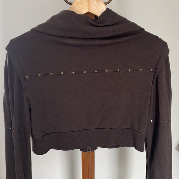 Maha Devi bamboo crop jacket - Dark brown - Size M - Picture 5 of 5